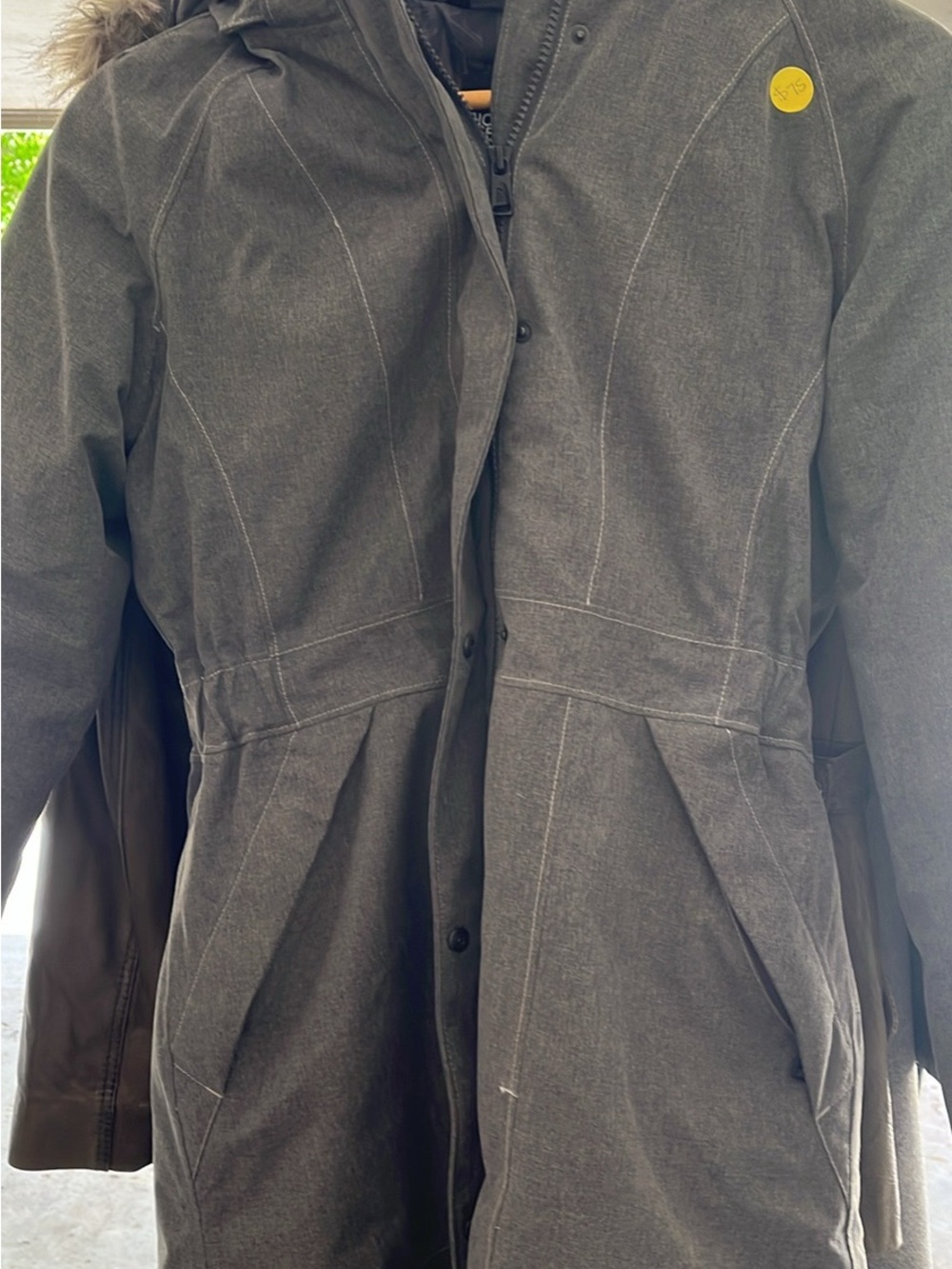 The North Face Women's Hooded Charcoal Puffer Parka